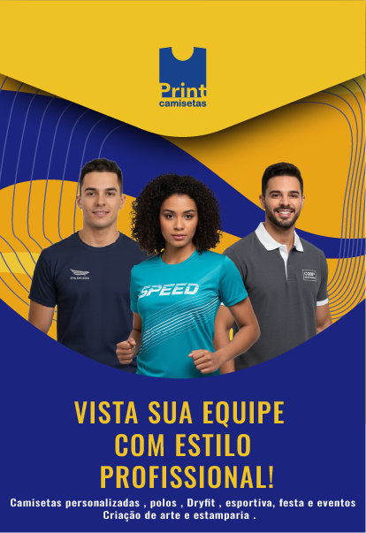 Equipe vestindo camisetas personalizadas Print Camisetas